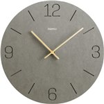 Hama orologio parete grigio 30cm cifre incise              1