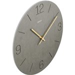 Hama orologio parete grigio 30cm cifre incise              1