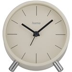 Hama orolog.rad. Flores analog. senza ticchet.grig./beige 22