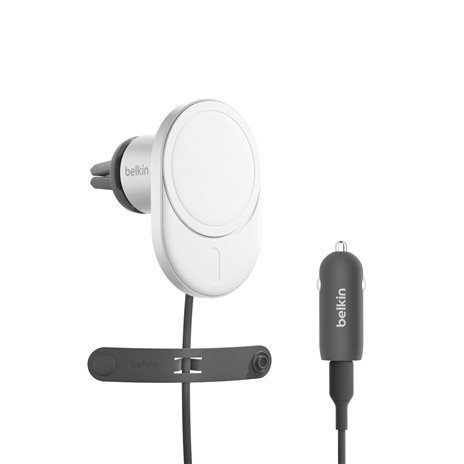 Belkin caricab. magnet.wirel. p. auto  Qi2(15W),con aliment.