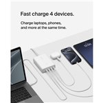 Belkin BOOST Charge PRO 200Watt 4 port.USB-C GaN car. WCH015
