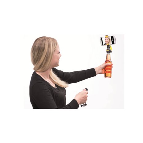 Mantona Smartphone Bottle Selfie supporto Pinguin