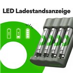 GP ReCyko 4-Port USB caricatore B441 incl. 4xAA 2100mH batte