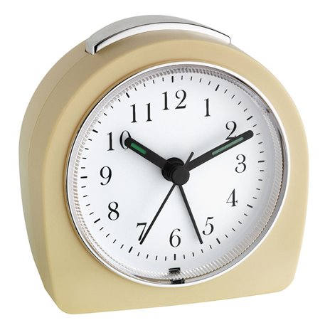 TFA 60.1021.09   beige sveglia al quarzo lancette anal.