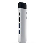 Satechi Type-C Pro Hub With Ethernet & 4K HDMI argento