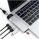 Satechi Type-C Pro Hub With Ethernet & 4K HDMI argento