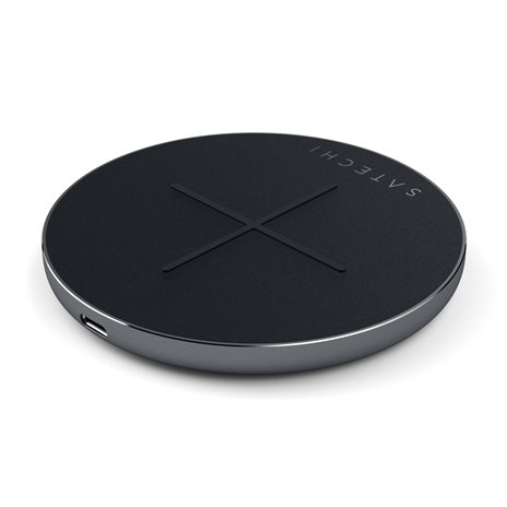 Satechi aluminio PD & QC Wireless caricabatt. space gray