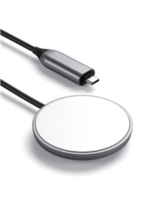 Satechi Magnetic Wireless Charging Cable space gray