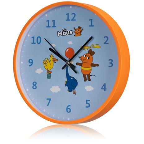 DieMaus orologio parete p. bamb. topo, elefante e papera