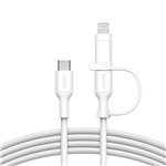 Belkin BOOST CHARGE 2-in-1 cavo USB-C/Lig.1,5m ws.CAC003hq1.