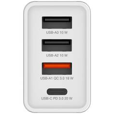 Verbatim USB caricabatt.par. 30W 1xUSB-C PD 3xUSB-A bianco 4 2