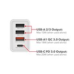 Verbatim USB caricabatt.par. 30W 1xUSB-C PD 3xUSB-A bianco 4