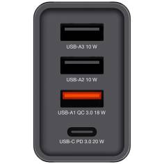 Verbatim USB caricabatt. par.30W 1xUSB-C PD 3xUSB-A nero 497 2
