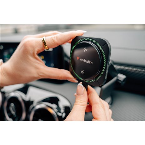 Verbatim Charge´n´Drive Magnetic Wirel.caricab.auto Qi2 RGB
