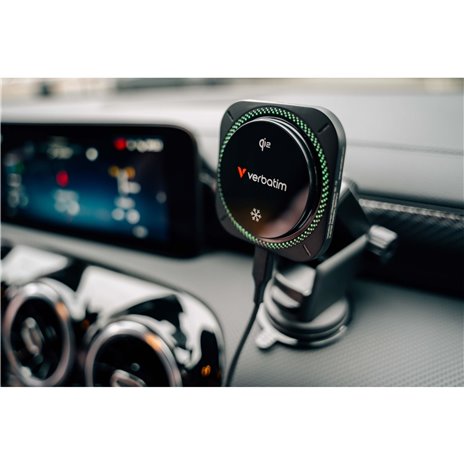 Verbatim Charge´n´Drive Magnetic Wirel.caricab.auto Qi2 RGB