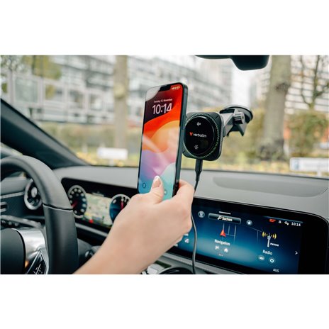 Verbatim Charge´n´Drive Magnetic Wirel.caricab.auto Qi2 RGB