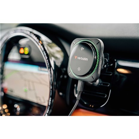 Verbatim Charge´n´Drive Magnetic Wirel.caricab.auto Qi2 RGB