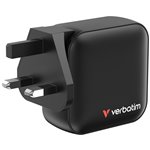 Verbatim Mini GaN caricab. 100W 3xUSB-C PD, 1xUSB-A QC 3.0 3