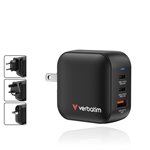Verbatim Mini GaN caricab. 70W 2xUSB-C PD, 1xUSB-A QC 3.0 32