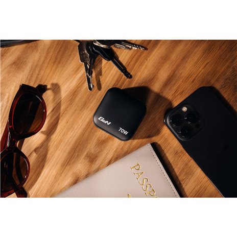 Verbatim Mini GaN caricab. 70W 2xUSB-C PD, 1xUSB-A QC 3.0 32