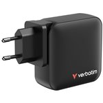 Verbatim Mini GaN Charger 165W 3xUSB-C 1xUSB-A US/EU/UK A.32