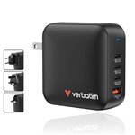 Verbatim Mini GaN Charger 165W 3xUSB-C 1xUSB-A US/EU/UK A.32