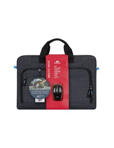 Rivacase 8058 borsa per notebook 17.3  nero con mouse wirele