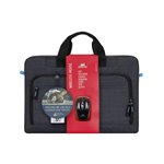 Rivacase 8058 borsa per notebook 17.3  nero con mouse wirele