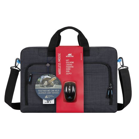 Rivacase 8058 borsa per notebook 17.3  nero con mouse wirele