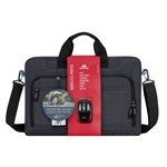 Rivacase 8058 borsa per notebook 17.3  nero con mouse wirele