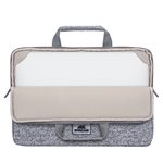 Rivacase 7913 custodia notebook 13.3  con maniglie grigio ch
