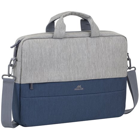 Rivacase 7532 borsa per notebook 15.6  grigio/blu scuro