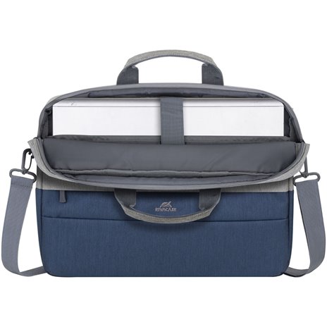Rivacase 7532 borsa per notebook 15.6  grigio/blu scuro