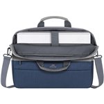 Rivacase 7532 borsa per notebook 15.6  grigio/blu scuro