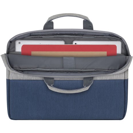 Rivacase 7532 borsa per notebook 15.6  grigio/blu scuro