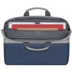 Rivacase 7532 borsa per notebook 15.6  grigio/blu scuro