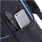 Rivacase 7860 zaino gaming 17.3  ECO nero