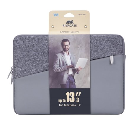 Rivacase 7903 custodia notebook 13.3  grigio
