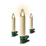 Krinner Superlight Bavaria Mini Flame 12pz set avorio
