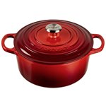 Le Creuset Signature casseruola roton. 22 cm rosso ciliegia