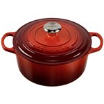 Le Creuset Signature casseruola roton. 24 cm rosso ciliegia