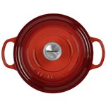Le Creuset Signature casseruola roton. 24 cm rosso ciliegia