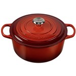 Le Creuset Signature casseruola roton. 26 cm rosso ciliegia