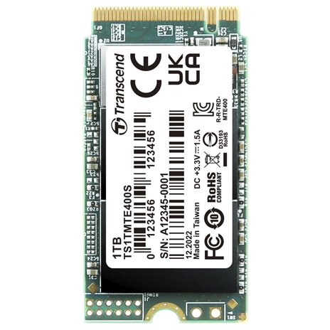Transcend SSD MTE400S        1TB NVMe PCIe Gen3x4 3D