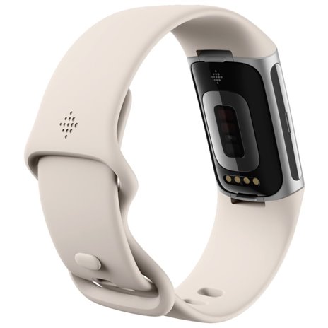 Fitbit Charge 6 braccialetto porcelain /argento