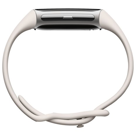 Fitbit Charge 6 braccialetto porcelain /argento