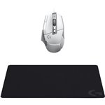 Logitech G502 X bianco con G240 tappetino mouse