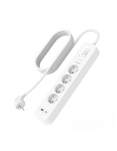 Belkin presa multipla 4 prese USB-A+C,525J,18W,2m SRB001vf2M