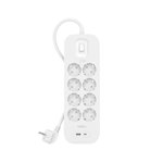 Belkin presa multipla 8 prese + USB-A+C,900J,18W,2m SRB003vf