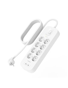 Belkin presa multipla 8 prese 2xUSB-C,900J,30W,2m SRB004vf2M